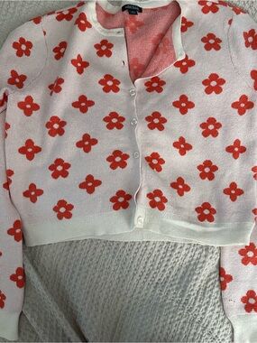 Pink Flower Cardigan